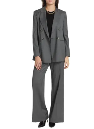 Abissi Double Breasted Jacket And Cesena Pant Suit In Grey