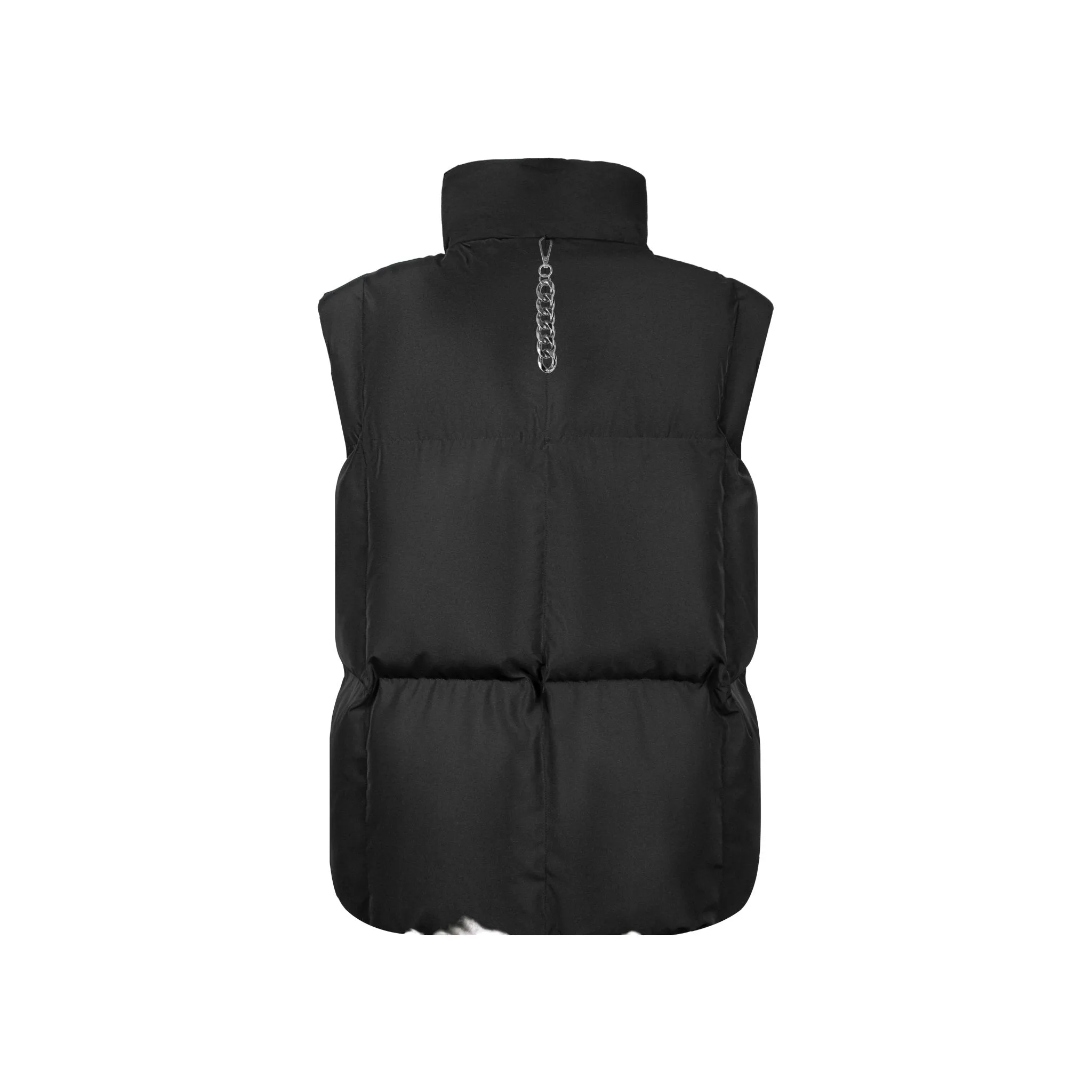 Black Square Velcro Cotton Vest