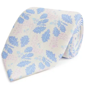 Blue Acorn Printed Silk Tie