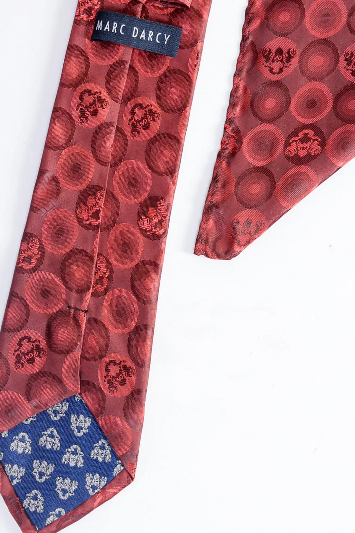 BUBBLES - Wine Bubble Circle Print Tie and Pocket Square Set