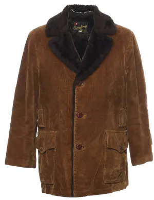 Corduroy Brown Coat - M