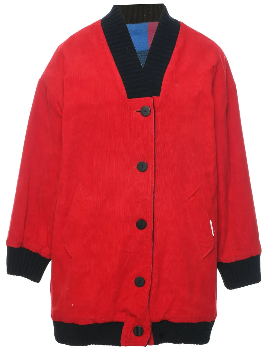 Corduroy Red Coat - L