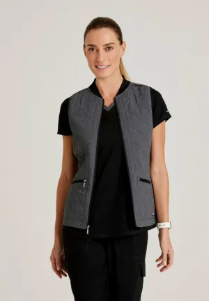 Cristina 2-Pocket Quilted Scrub Vest