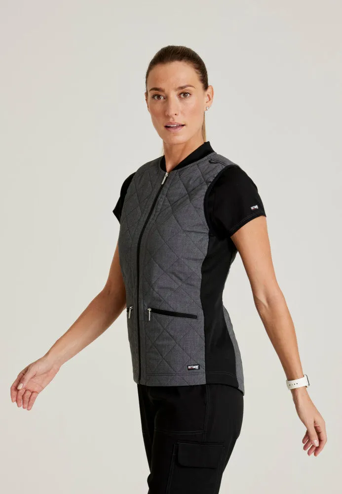 Cristina 2-Pocket Quilted Scrub Vest