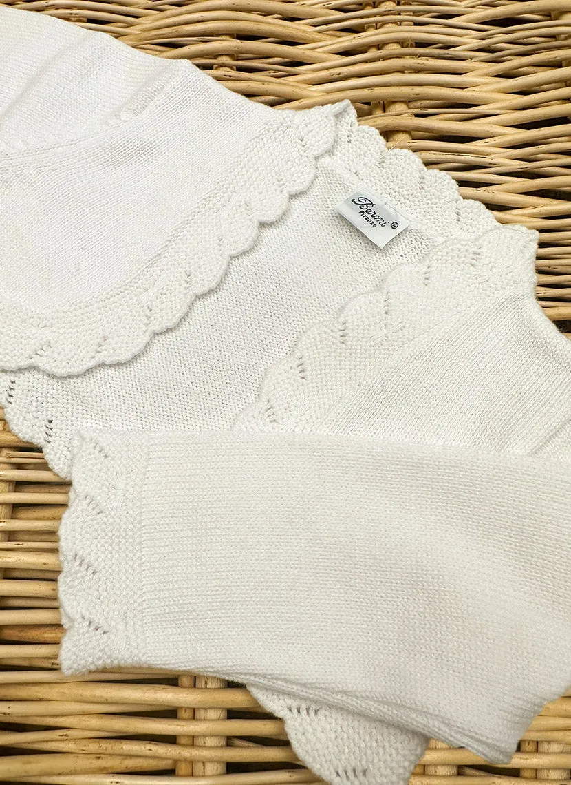 Cropped Cardigan Pure Cotton