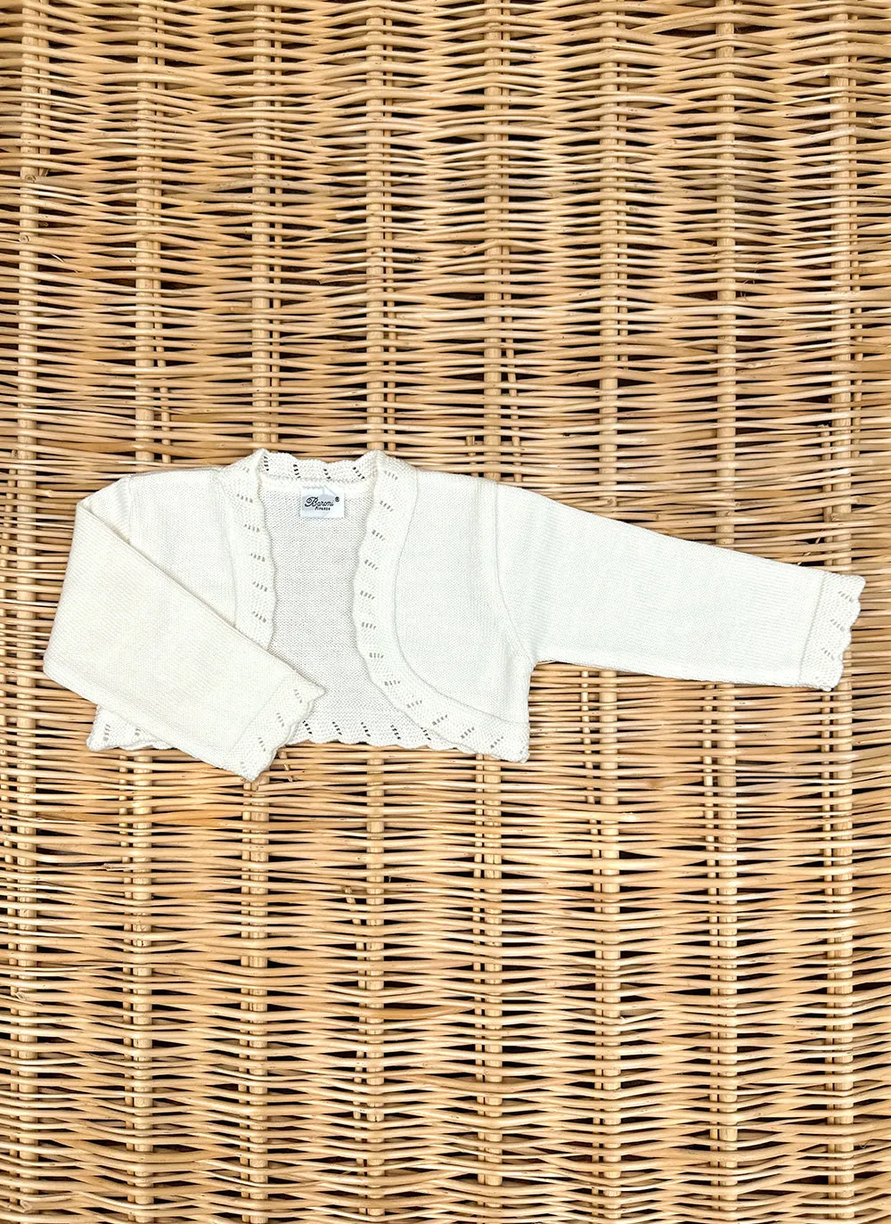 Cropped Cardigan Pure Cotton