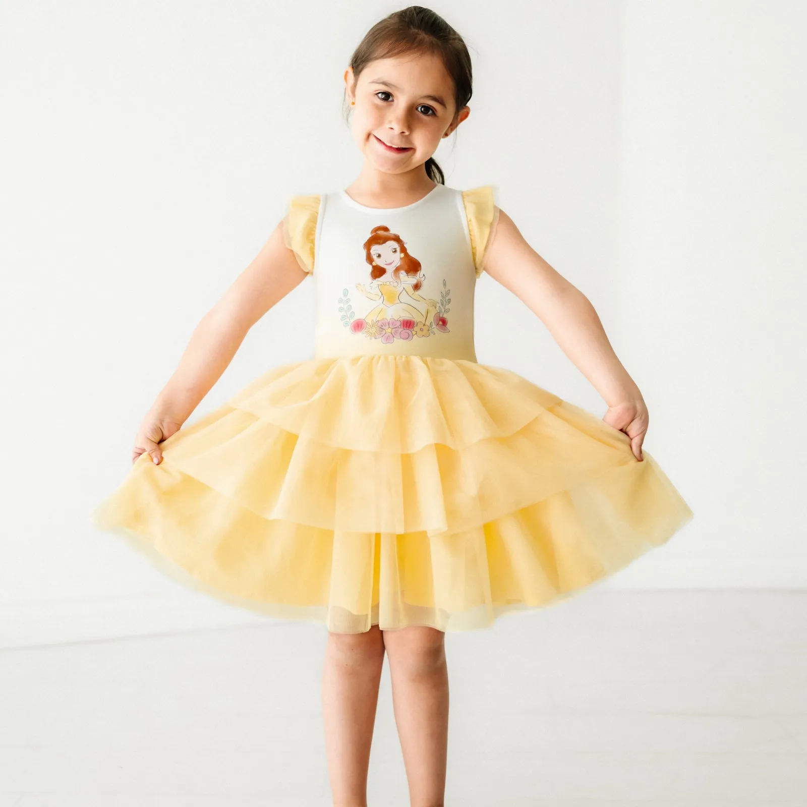 Disney Belle Flutter Tiered Tutu Dress