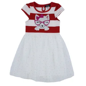 Disney Sparkle Tutu Dress With Striped Bodice - Kitty Cat