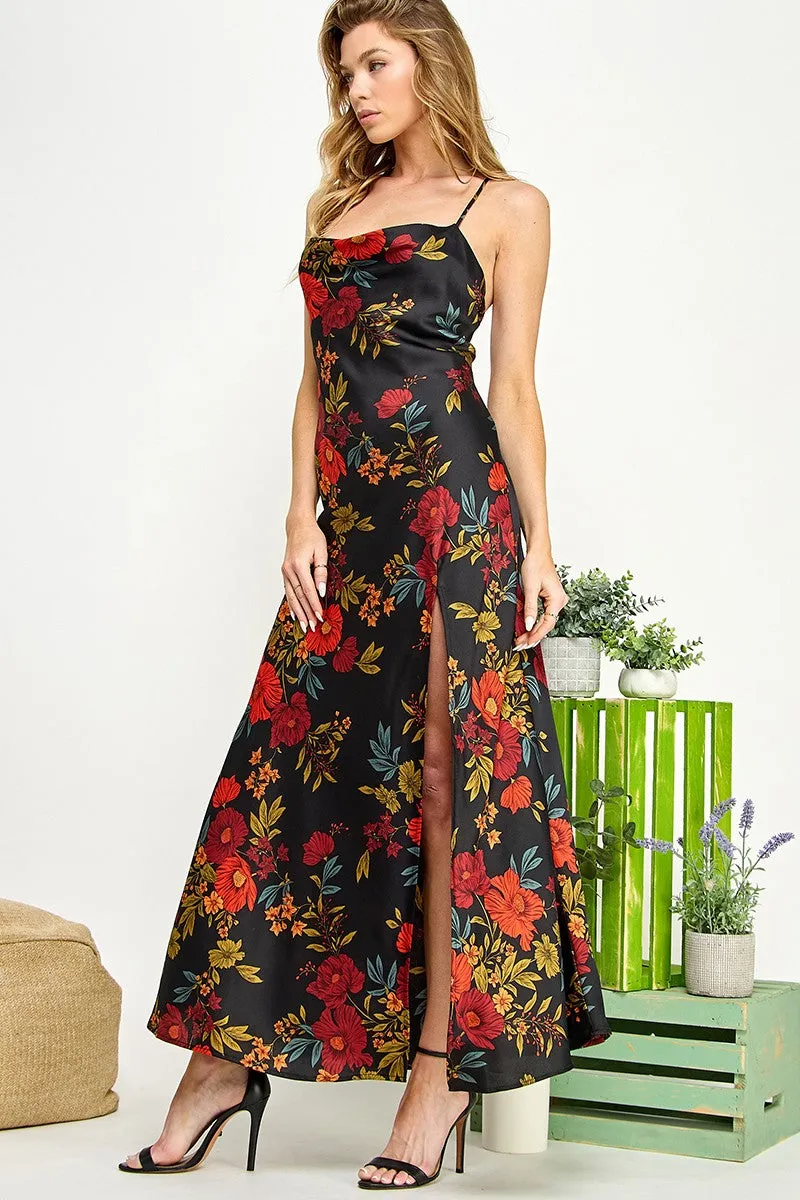 Floral Slit Maxi Dress