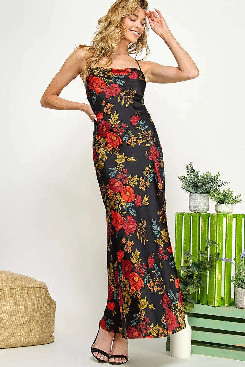 Floral Slit Maxi Dress