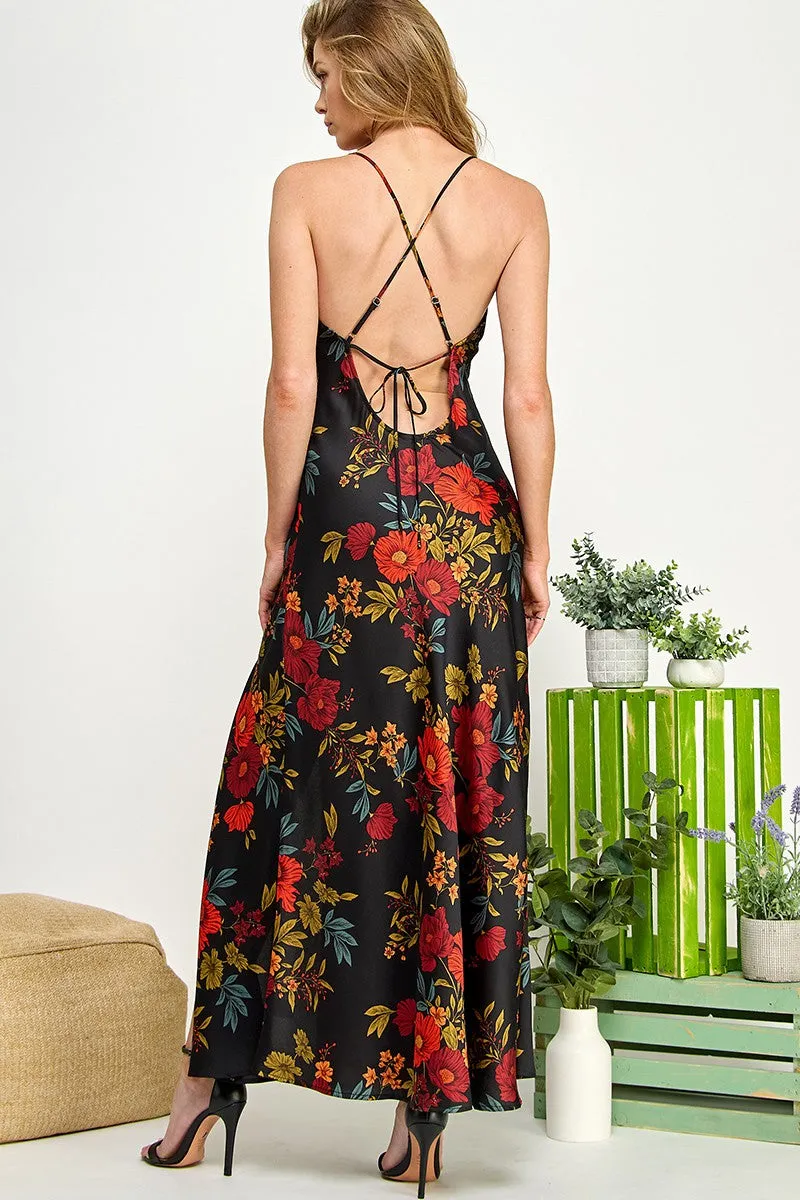 Floral Slit Maxi Dress