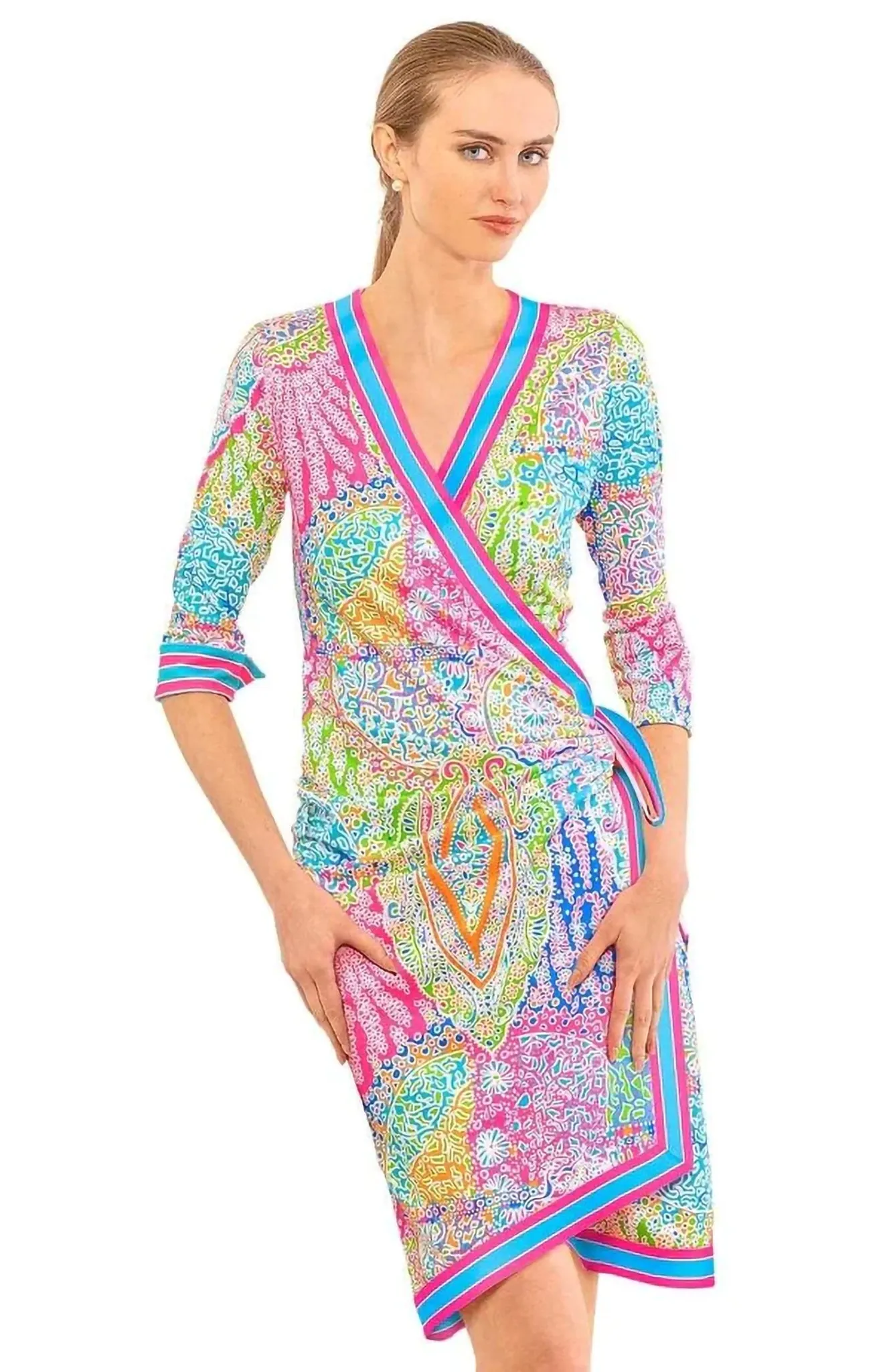 Gretchen Scott Wrap Me Up Dress - Grand Bazaar - Brights*