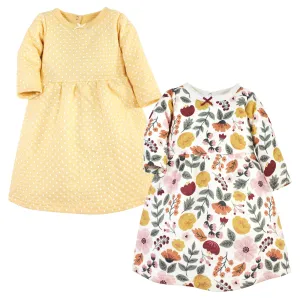 Hudson Baby Cotton Dresses, Fall Botanical