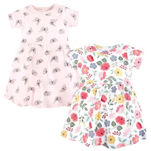 Hudson Baby Cotton Dresses, Modern Botanical