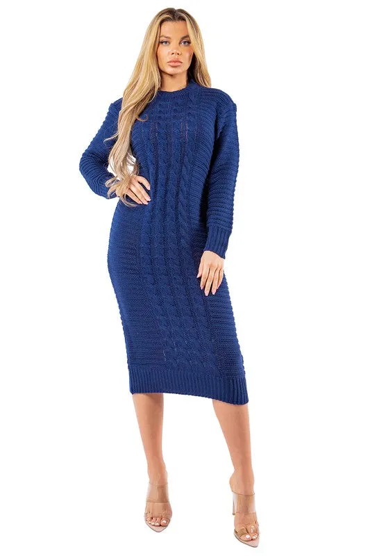 LONG MAXI SWEATER DRESS