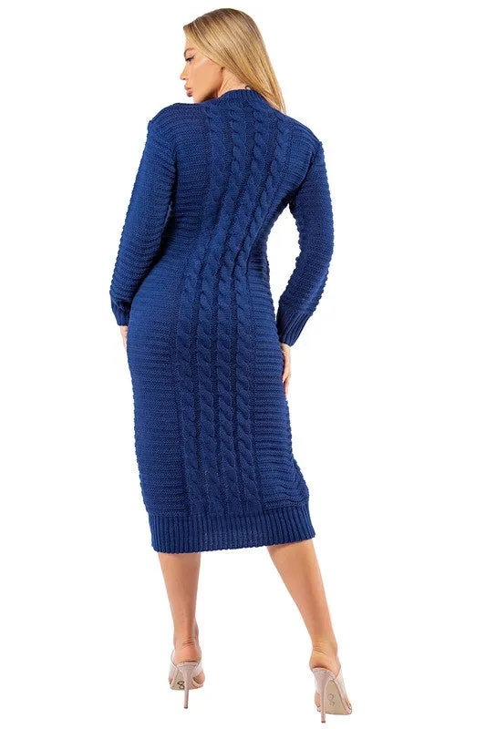 LONG MAXI SWEATER DRESS