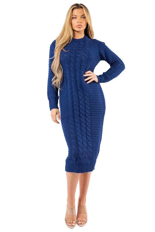 LONG MAXI SWEATER DRESS