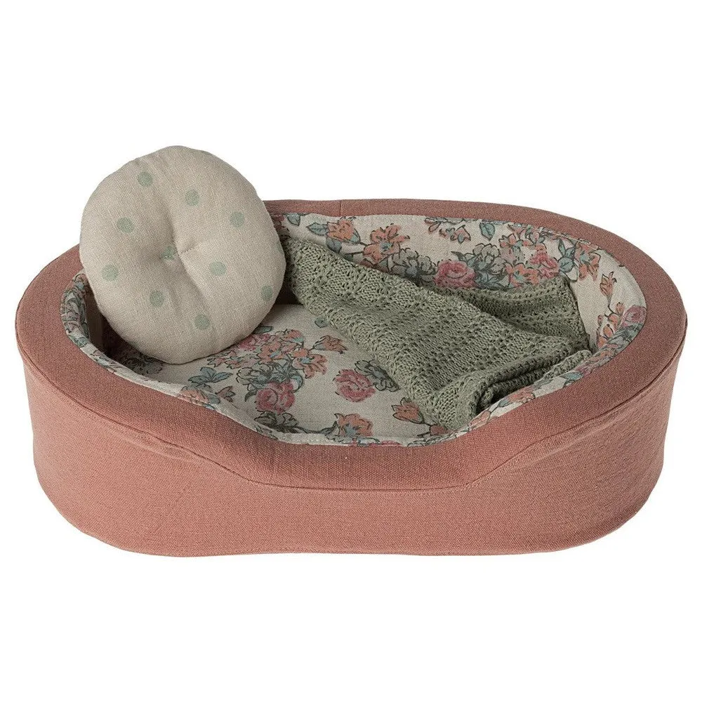 Maileg cozy basket, small - coral