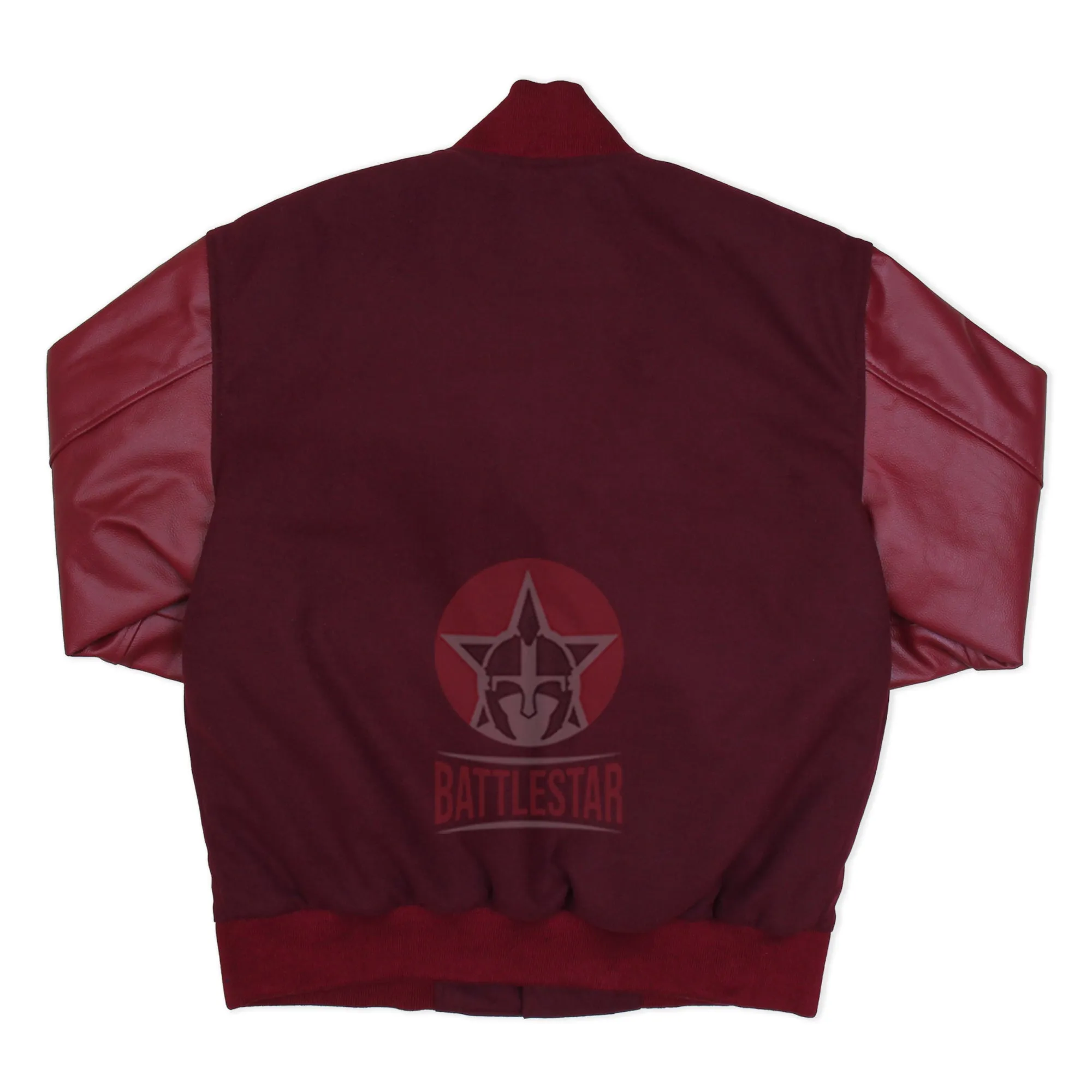 Maroon Wool Leather Trendy Varsity Baseball Jacket