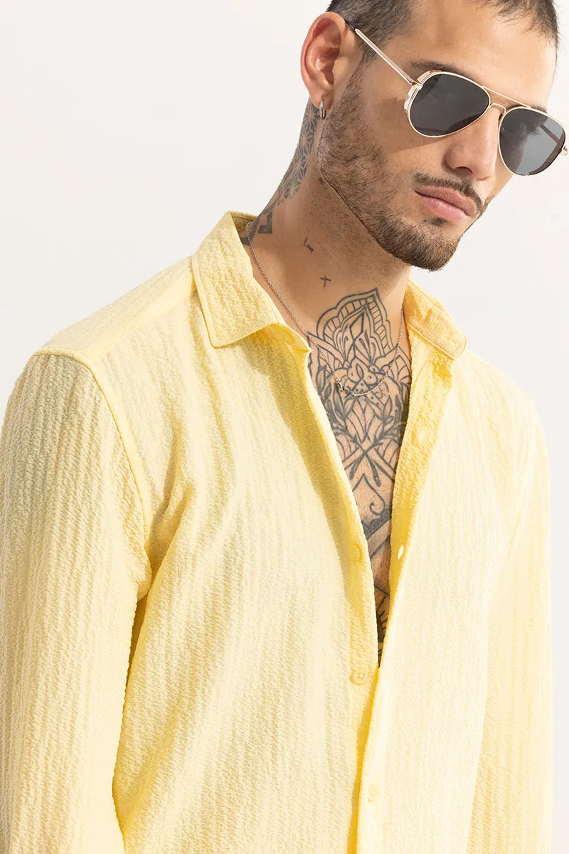 Mash Wrinkle Yellow Shirt