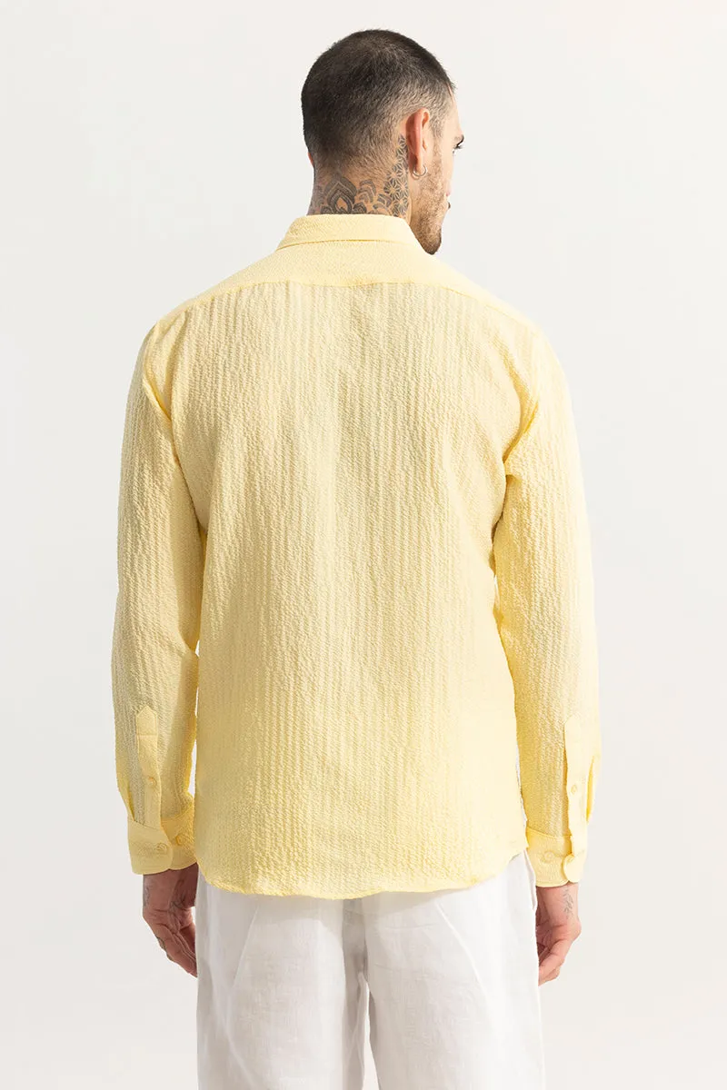 Mash Wrinkle Yellow Shirt