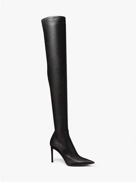 Michael Kors Collection Elle leather boots, black