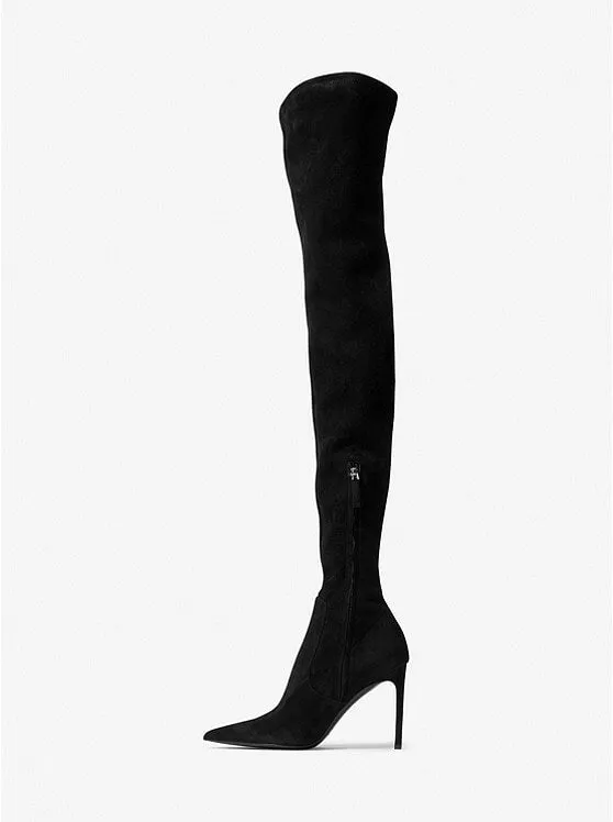 Michael Kors Collection Elle suede boots, black