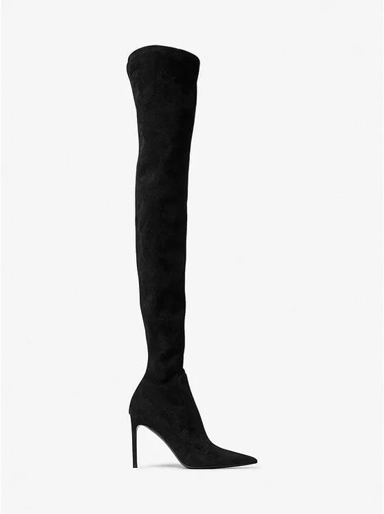 Michael Kors Collection Elle suede boots, black