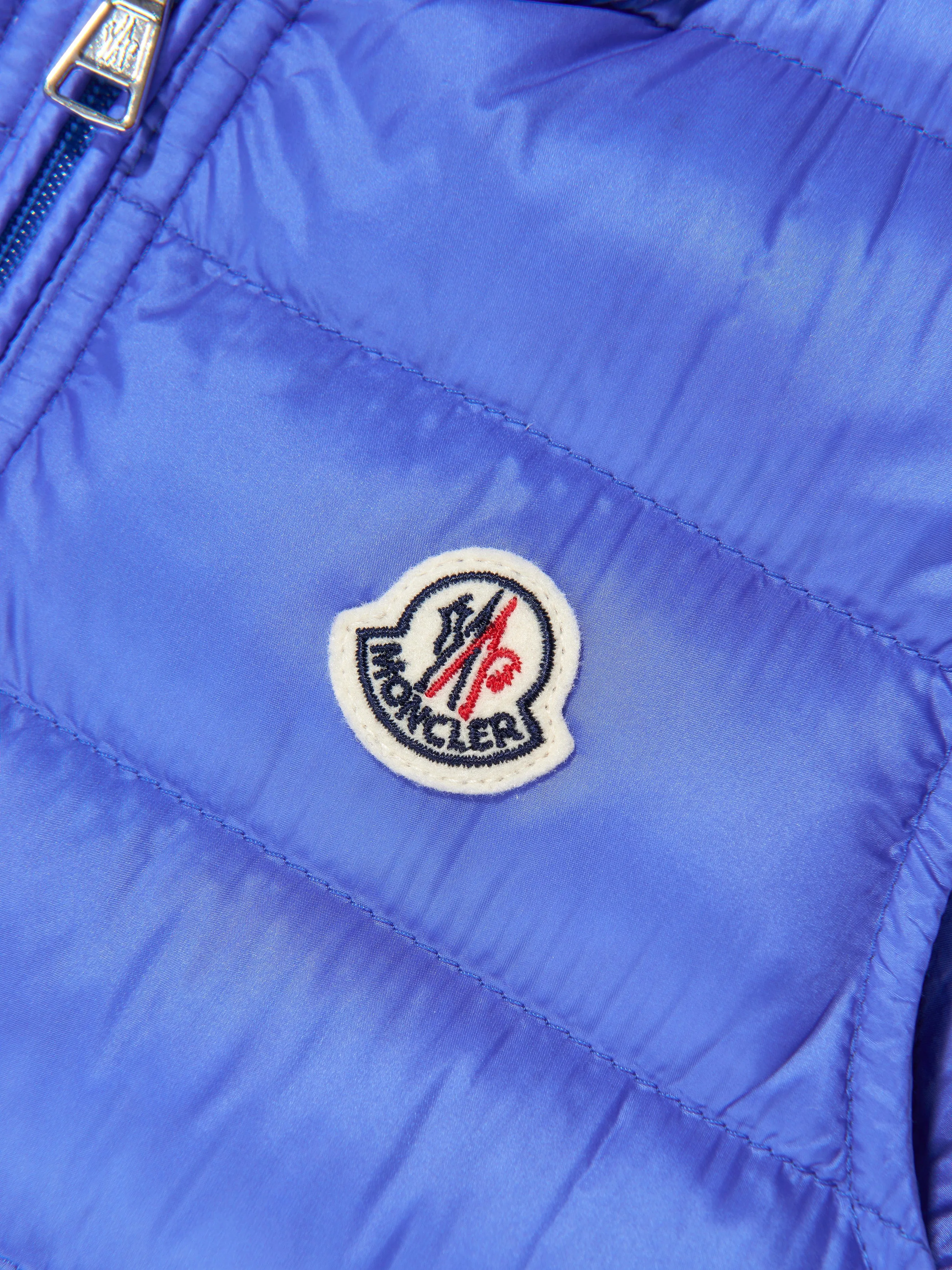 Moncler Enfant Boys Down Padded Gui Gilet in Blue