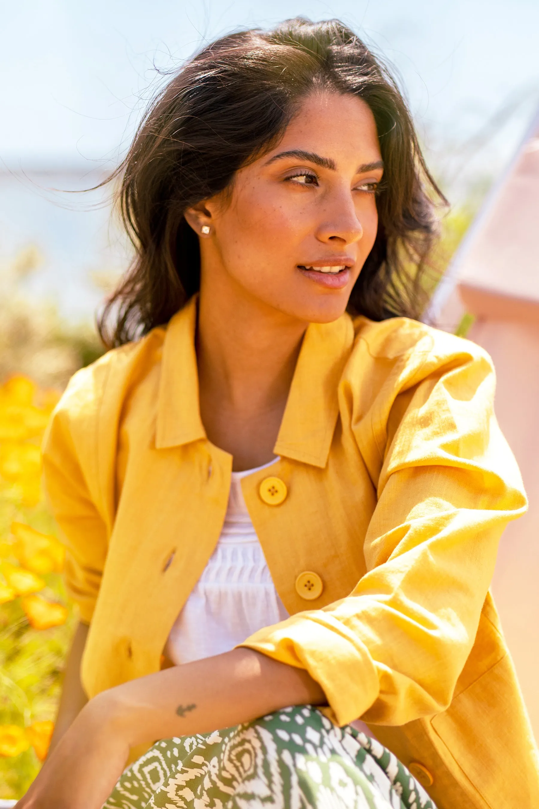 Mustard Casual Jacket