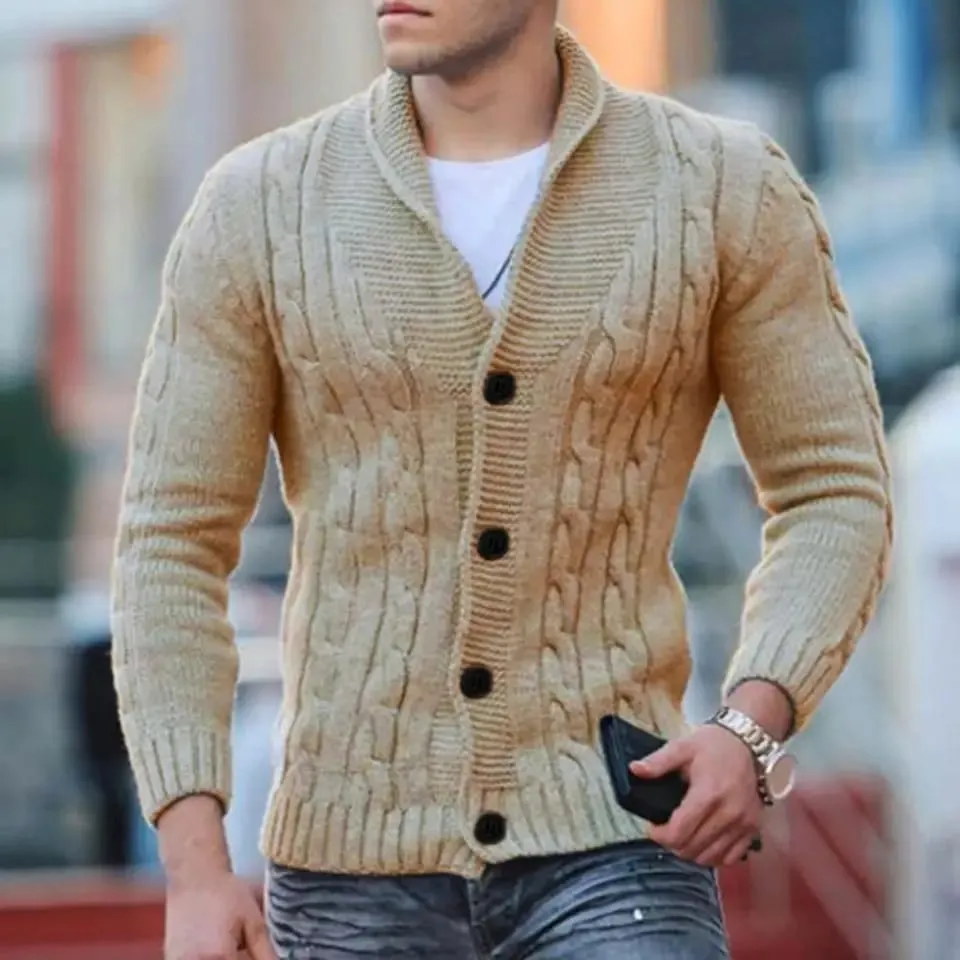 New Autumn Men's Vintage Winter Clothes Cardigans Streetwear S4391208