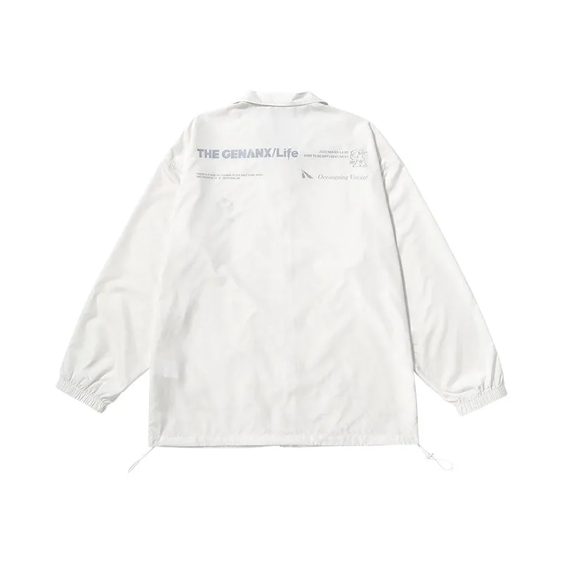 Printed UV50  Anti-ultraviolet Sunscreen Jacket With Elastic Cord