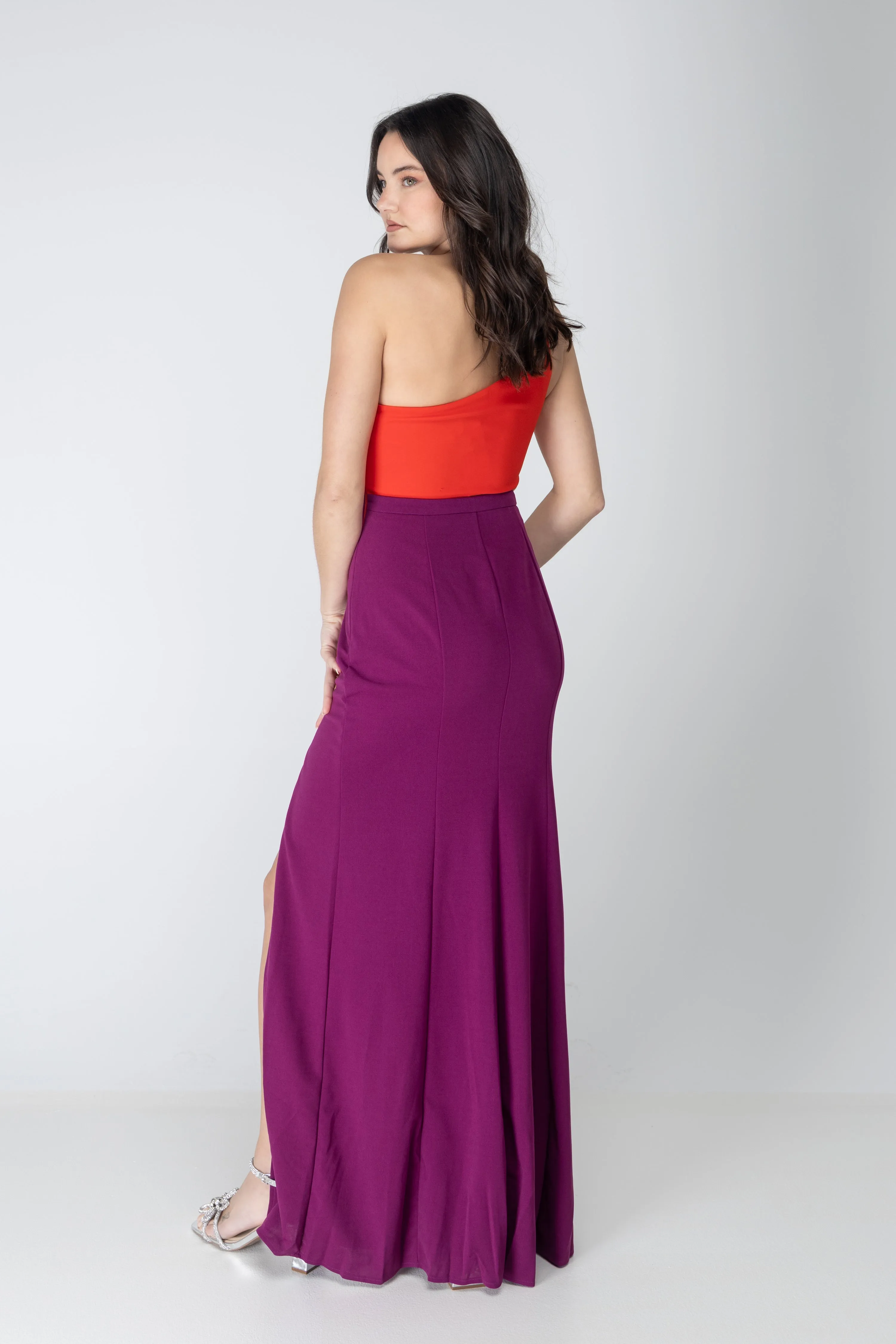 Secret Happiness Color Block Maxi Dress