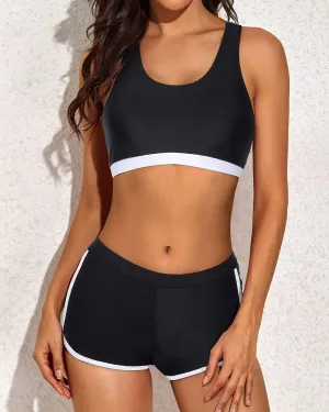 Sporty Top and Shorts Set for Women