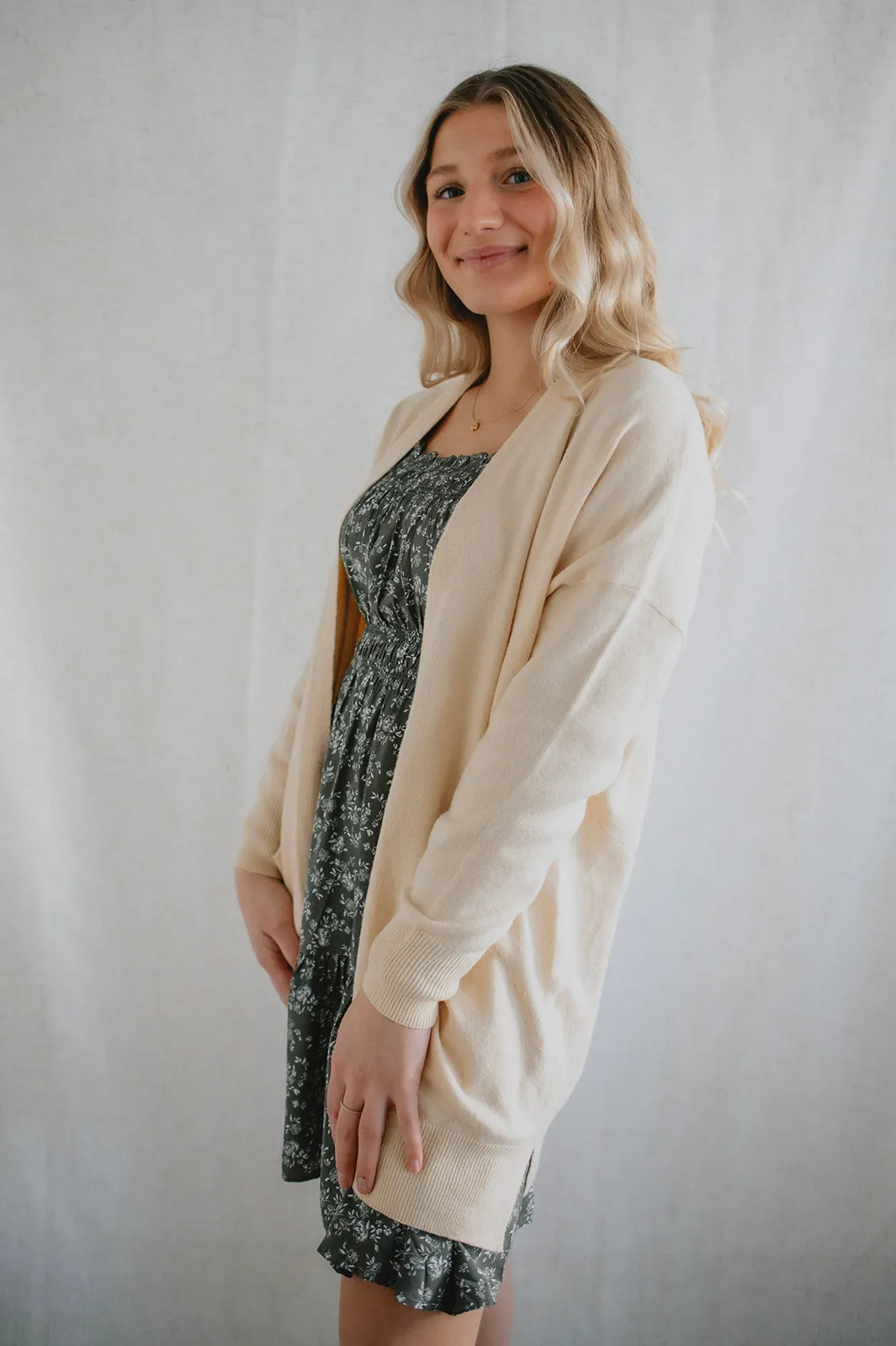 The Alpa Open Cardigan - Sandshell