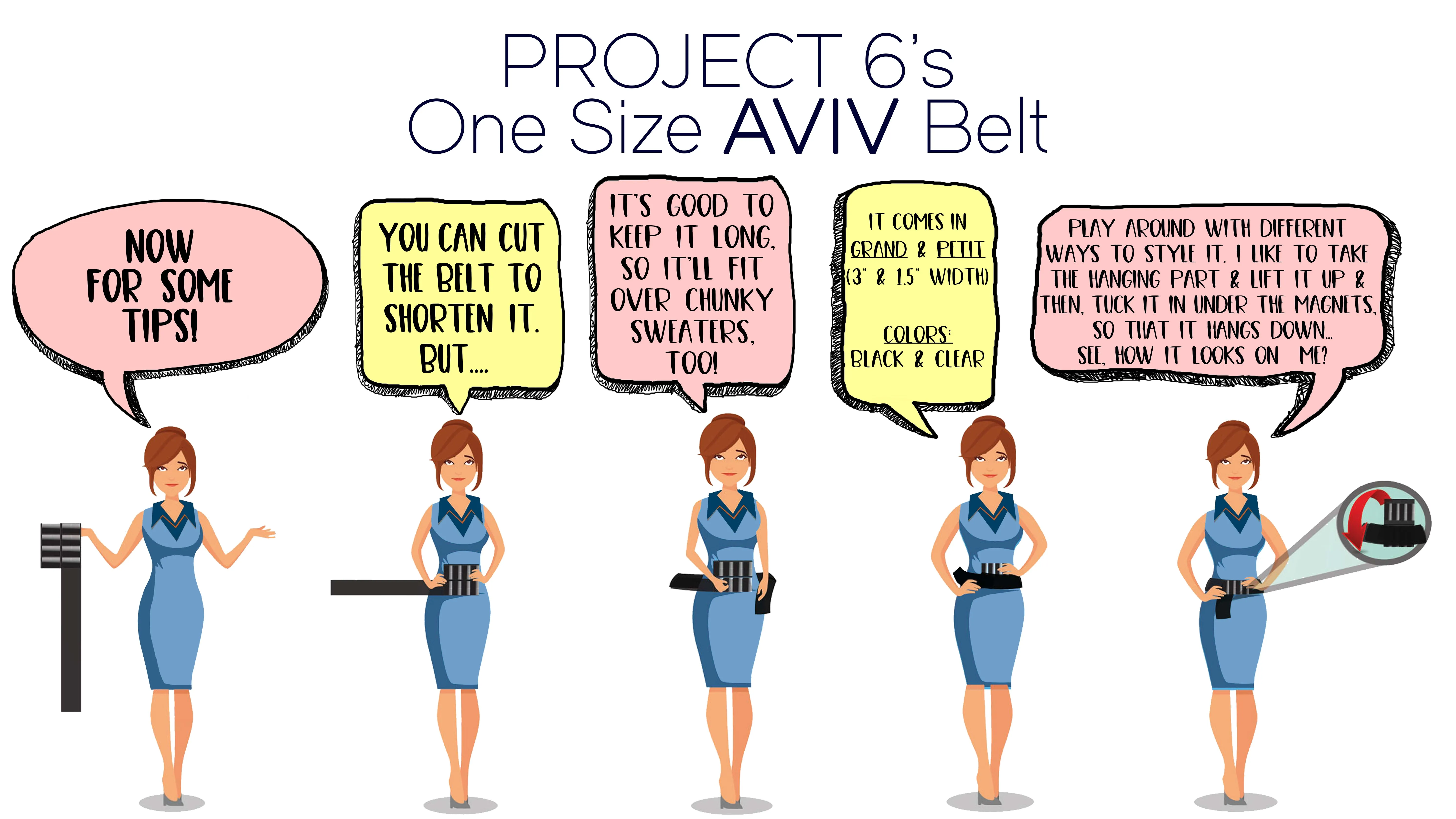 The OS Aviv Belt in Grand - Clear