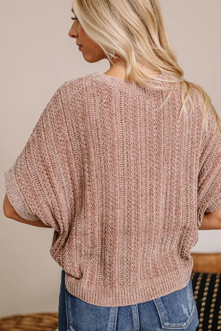 Wrapped In Chenille Sweater Top | Mocha